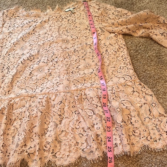 {Joie} Beautiful Blush lace blouse top - Picture 9 of 9